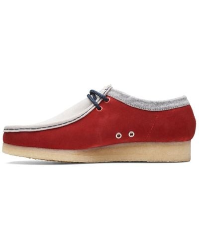 Clarks Wallabee Vcy Oxford - Red
