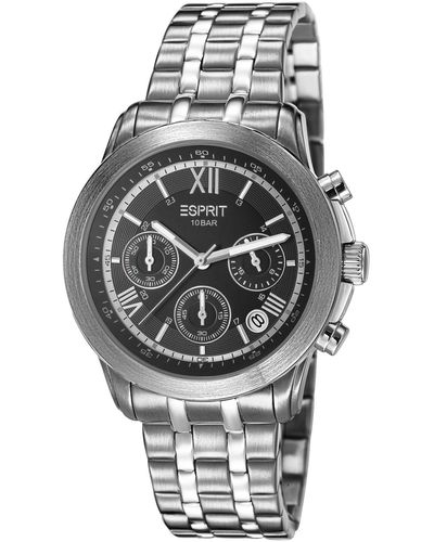 Esprit Chronograph Quarz Uhr mit Edelstahl Armband ES900751004 - Mehrfarbig