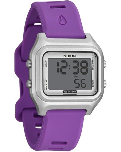 Nixon Ripper A1399-100m Water Resistant Digital Sport Watch - Purple