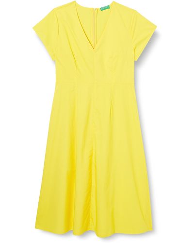 Benetton Dress 464kdv04z - Yellow
