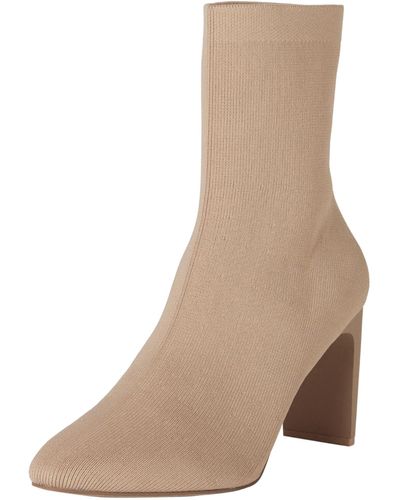 The Drop Jane High Heel Pull-on Sock Boot - Natural