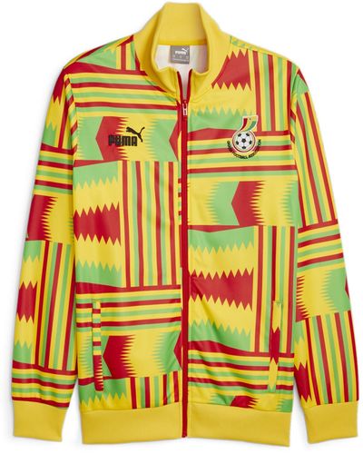 PUMA 2023-2024 Ghana Ftblculture Track Jacket - Yellow