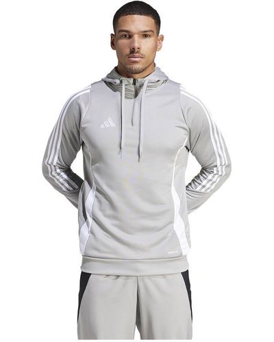 adidas Teamsport Textil - Sweatshirts Tiro 24 Training Hoody grauweiss