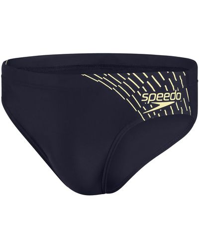 Speedo S Md Lg 7cm Briefs Navy/green 38 - Blue