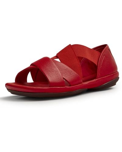 Camper X-strap Sandal Flat - Red