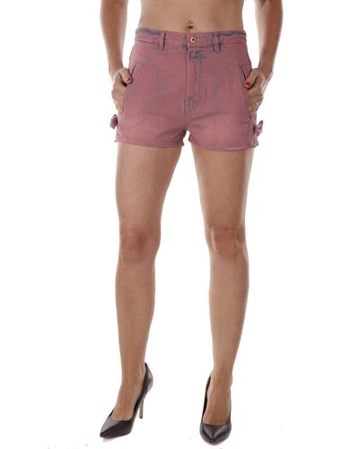 DIESEL DE-MYA Jeans Bermuda Shorts - Rot