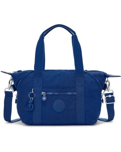 Kipling Art Mini Tote Bag Leichte Kleine Weekender Nylon Reise Handtasche - Blau