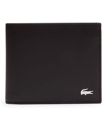 Lacoste Wallet Fg Dark Brown - Blue