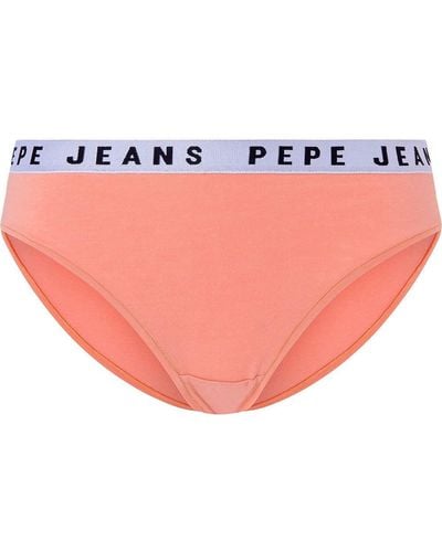 Pepe Jeans Solid Bikini Style Underwear - Rosa
