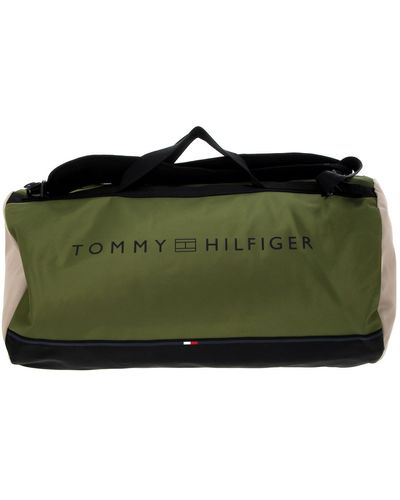 Tommy Hilfiger Th Urban Essential Barrel Bag Tor Green - Groen