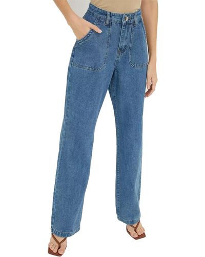 Dorothy Perkins / Jeans mit aufgesetzter Tasche - Blau