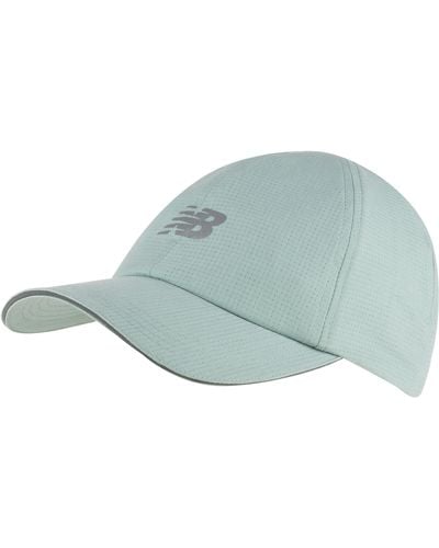 New Balance , , 6 Panel Performance Run Hat, Athletic Stylish Caps For Adults, One Size Fits Most, Salt Marsh - Green