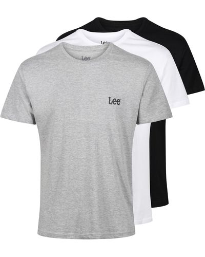 Lee Jeans S Cotton T Shirt Standard Fit T-Shirt - Grau