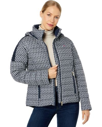 Tommy Hilfiger Hooded Packable Puffer - Blue