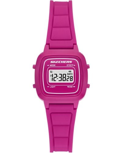 Skechers Alta Digital Chronograph Watch - Pink