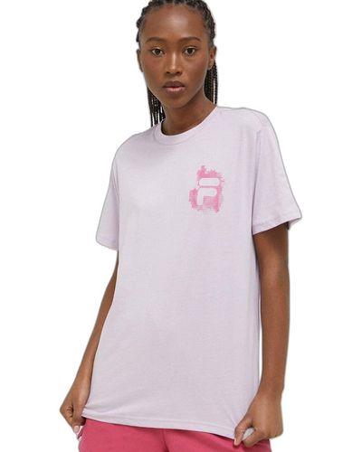 Fila Bosau Regular Grafica T-Shirt - Viola