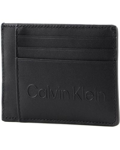 Calvin Klein Set Porta Carte d'identità - Nero