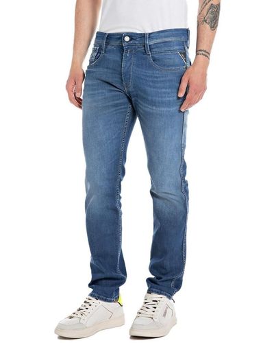 Replay Jeans Anbass Slim-Fit Original - Blau