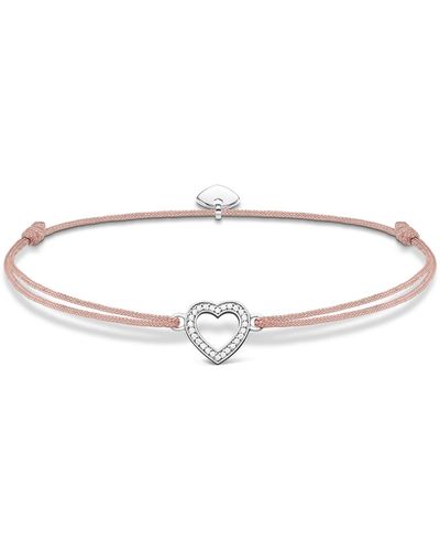 Thomas Sabo LS029-401-19-L20v Bracelet pour femme en argent sterling 925 Motif cœur - Métallisé