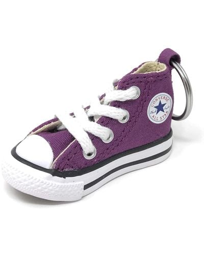 Converse Key Chain All Star Chuck Taylor Trainer Keychain Authentic - Purple