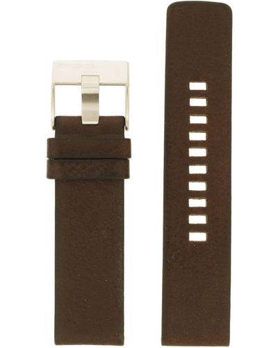 DIESEL Uhrband Wechselarmband LB-DZ1661 Original Ersatzband DZ 1661 Uhrenarmband Leder 24 mm Braun - Mehrfarbig