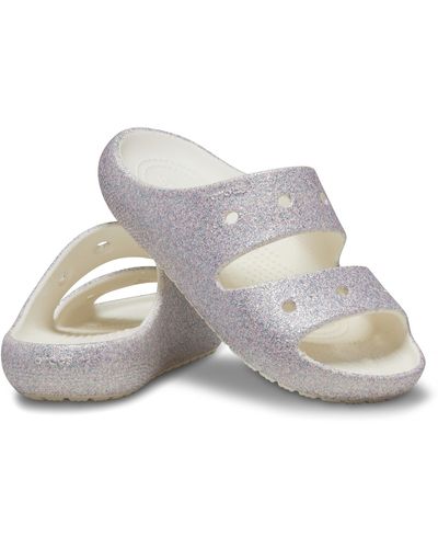 Crocs™ Classic Glitter Sandal 2k - White