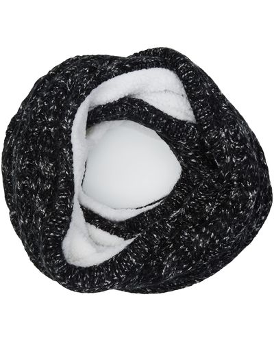 Superdry S Cable Snood Knitted Scarf - Schwarz
