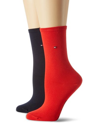 Tommy Hilfiger Frauen Casual Socken - Rot