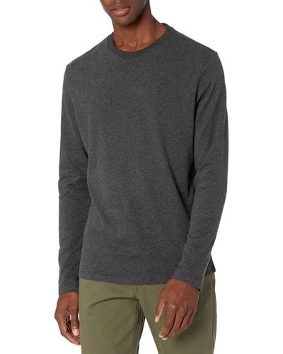 Amazon Essentials Slim-fit Long-sleeve Pocket T-shirt - Gray