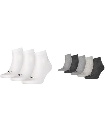 PUMA Socken Weiß 43-46 Socken Grau/Grau 43-46 - Métallisé