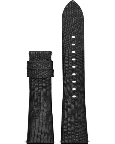 Michael Kors Leren Horlogeband Voor Mkt9007 - Zwart