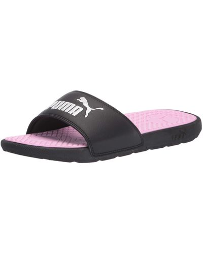 PUMA Cool Cat Slide Sandals - Black