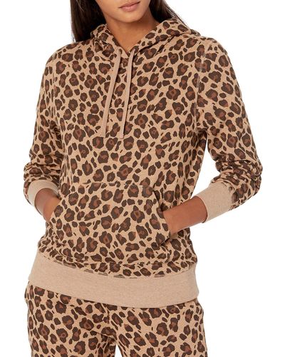 Amazon Essentials French Terry Fleece Pullover Hoodie Sweatshirt - Brown