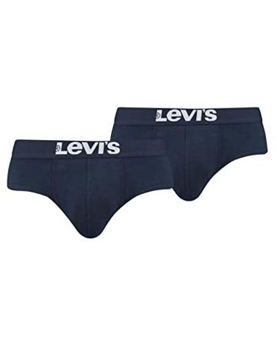 Levi's Levis Solid Basic Brief 2p Boxer - Bleu