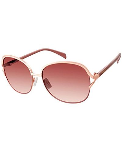 Elie Tahari Th699 Rsrgd Round Sunglasses Rose Gold, 59 Mm - Pink