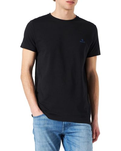 GANT Contrast Logo T-shirt - Black