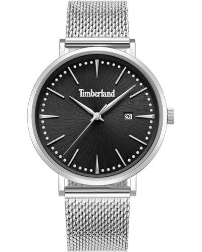 Timberland Reloj Analógico para Hombres de Cuarzo con Correa en Acero Inoxidable TDWGH0029302 - Gris