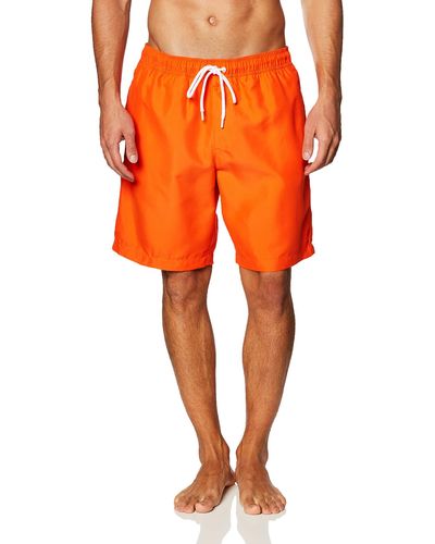 Amazon Essentials 9" Quick-dry Swim Trunk - Orange