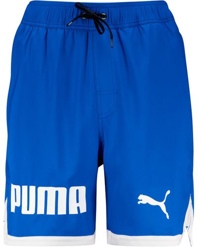 PUMA Loose Fit Swim Shorts - Blue