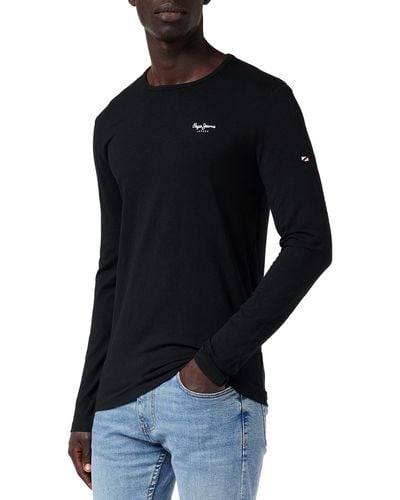 Pepe Jeans T-shirt Originele Basic 2 Long N - Zwart