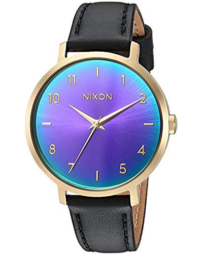 Nixon Women's The Arrow Leather Strap Watch, 38mm - Multicolor