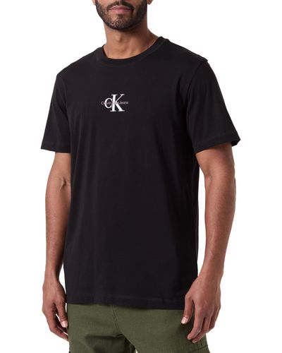 Calvin Klein Monologo Tee S/s T-shirt - Black