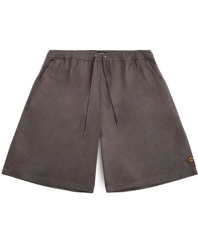 Billabong Big And Tall Shorts For – Twill Drawstring Casual Shorts For - Grey
