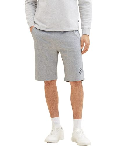 Tom Tailor 1036329 Bermuda Sweatpants Shorts - Grau