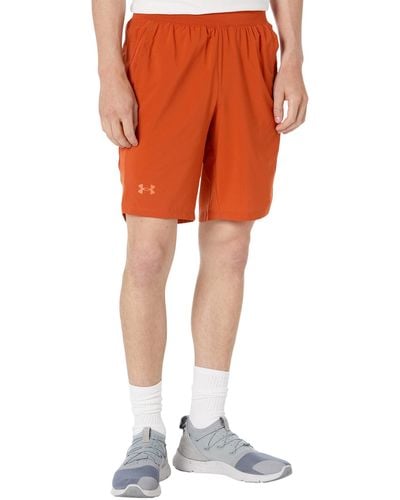 Under Armour Launch Stretch Woven 9-inch Shorts - Orange