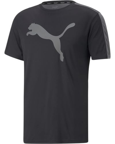 PUMA Commercial Fit Logo Tee Tshirt - Schwarz