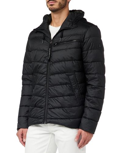 G-Star RAW G-STAR Attacc quilted hdd jacket dk black HOMBRE TALLA S - Negro