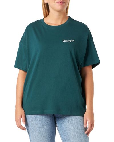 Wrangler Girlfriend Tee T-Shirt - Verde