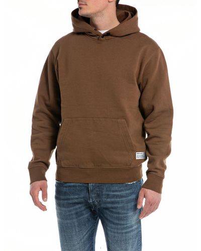 Replay M6702 Hooded Sweatshirt - Brown
