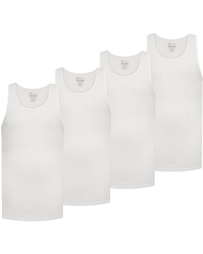 New Balance Cotton Performance Rib Sleeveless Tank Top Undershirt - Weiß